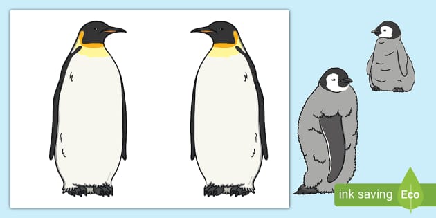 Penguin family cut