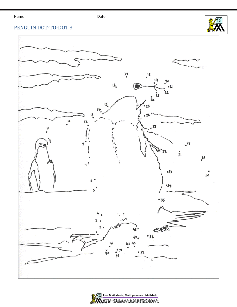 Penguin dot to dot