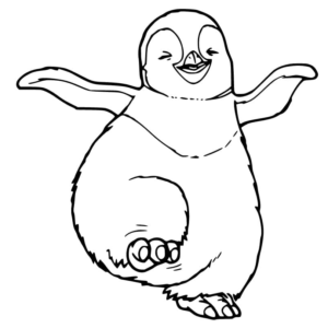 Happy feet coloring pages printable for free download