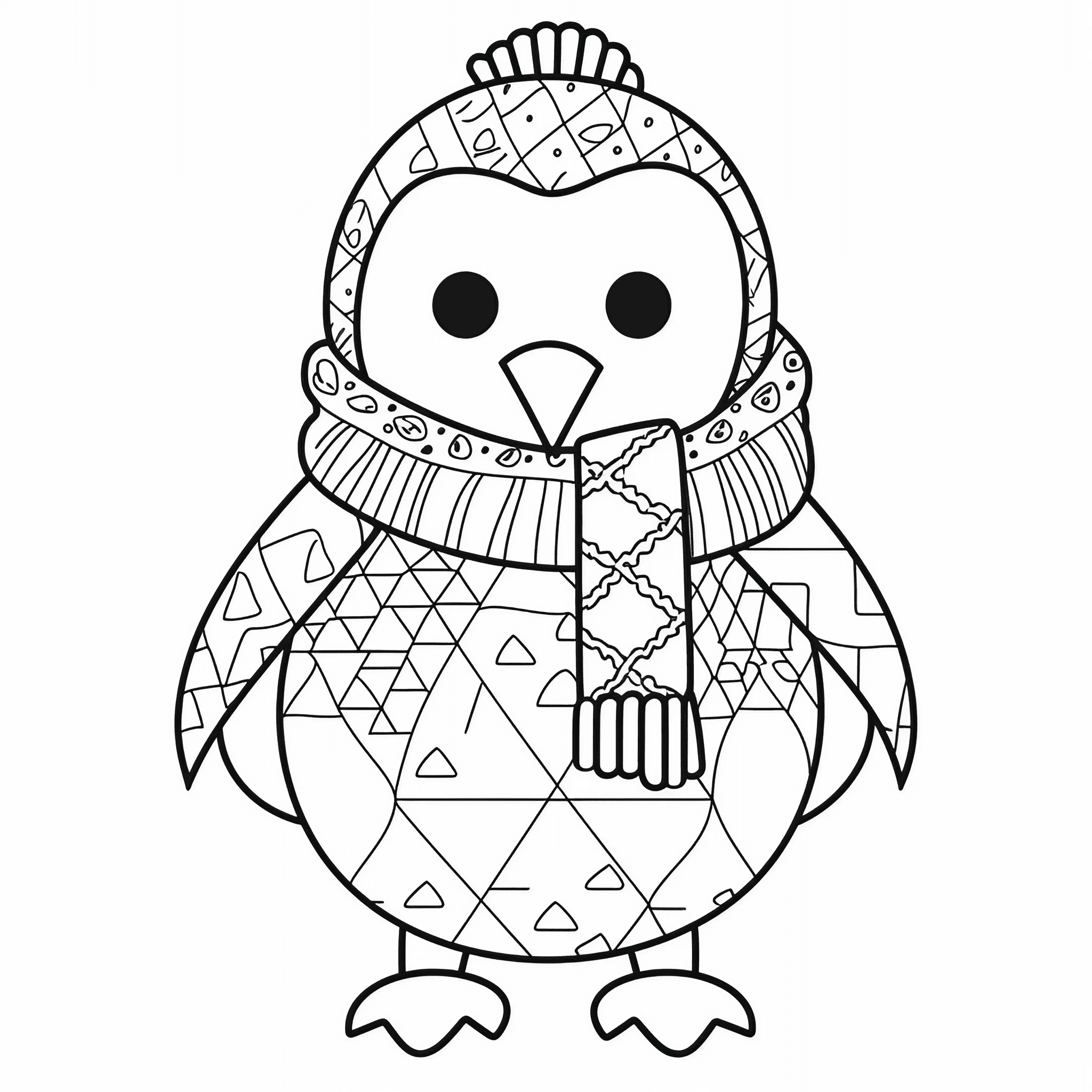 Penguin coloring pages for free printable