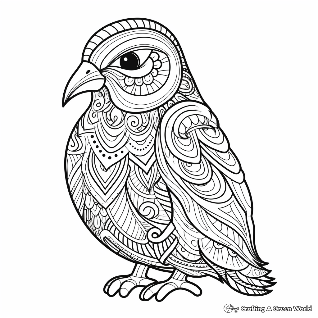 Penguin for adults coloring pages