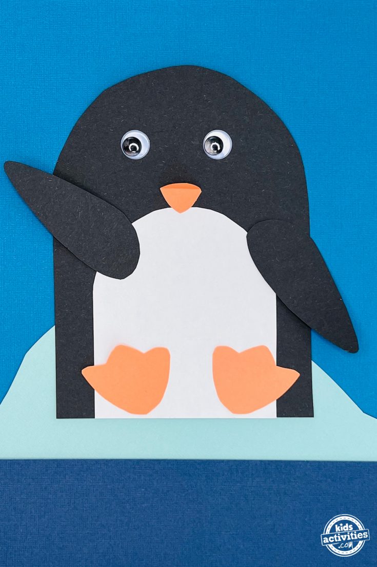 Make a cute paper penguin craft free template kids activities blog