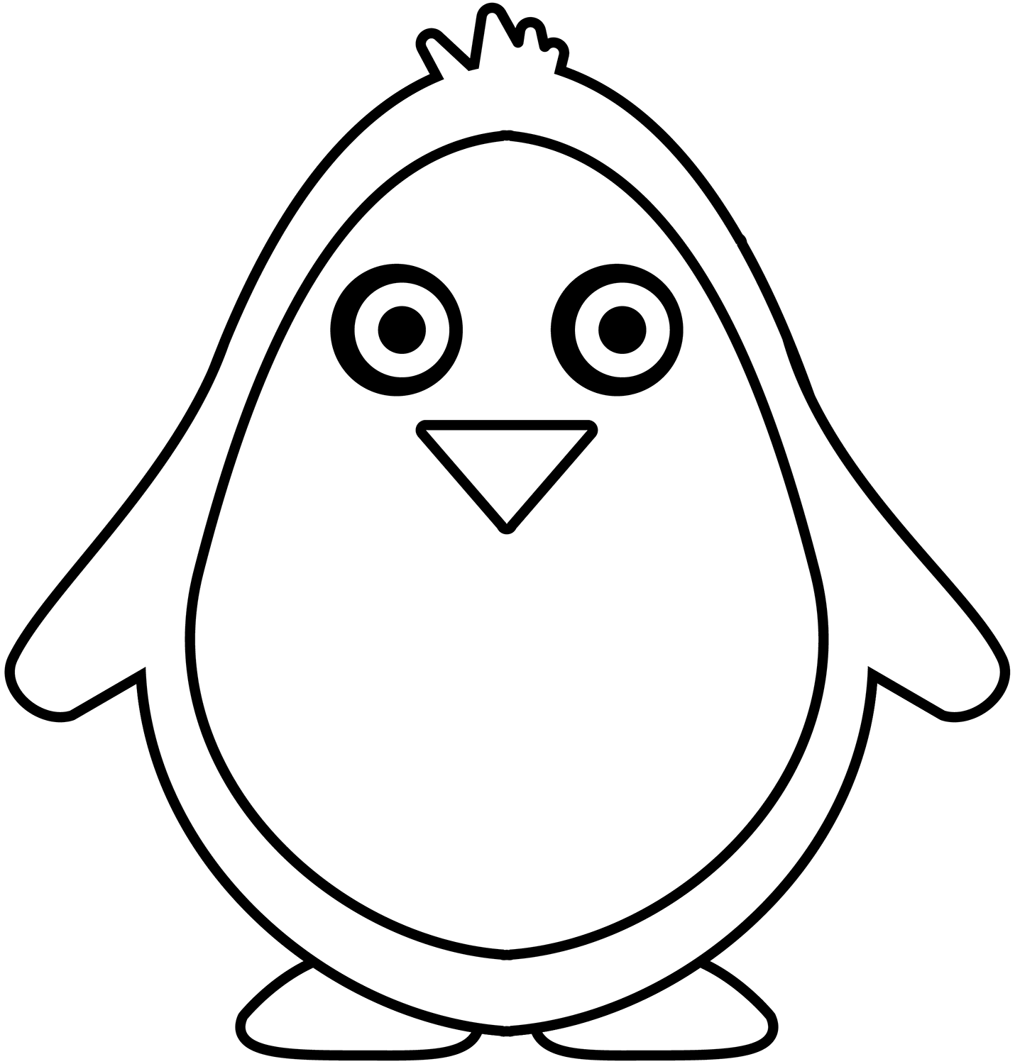 Penguin printable template free printable papercraft templates
