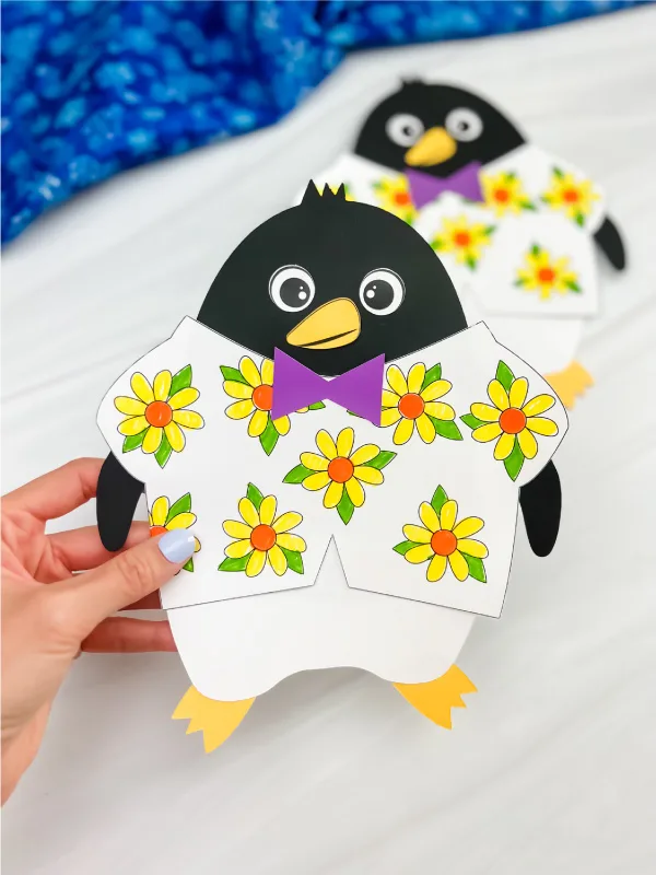 Tacky the penguin inspired craft for kids free template