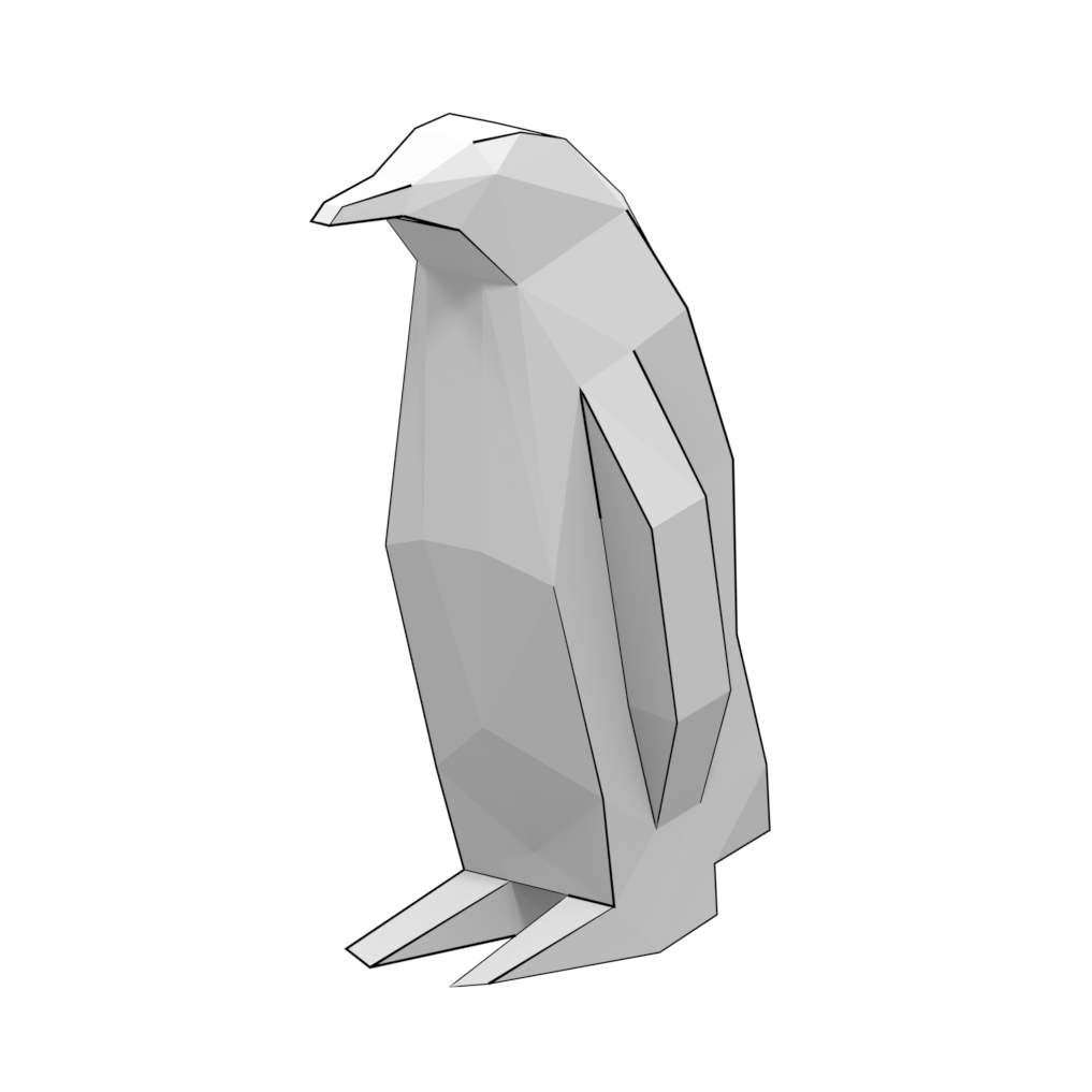 D papercraft model of penguin free printable papercraft templates