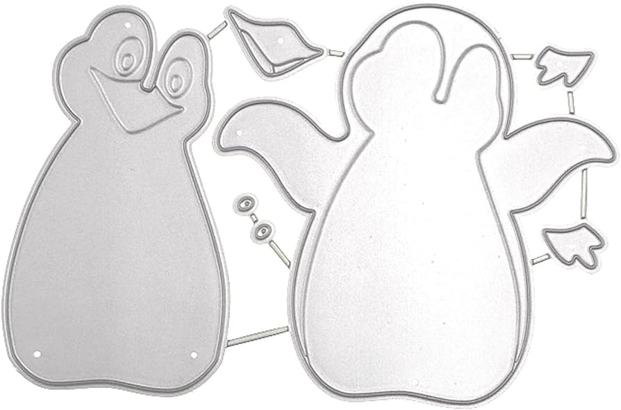 Die cuts for card making scrapbooking penguin metal cutting dies photo album deration accessories paper craft diy template mold home kitchen