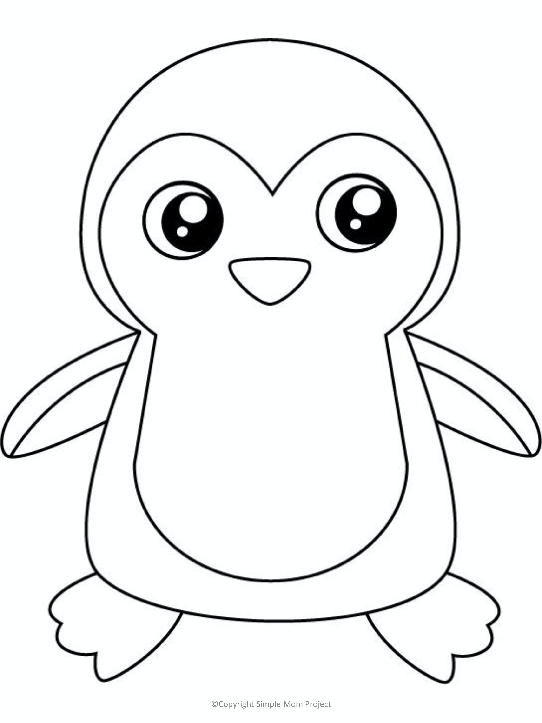 Free printable penguin template penguin coloring pages penguin crafts penguin coloring