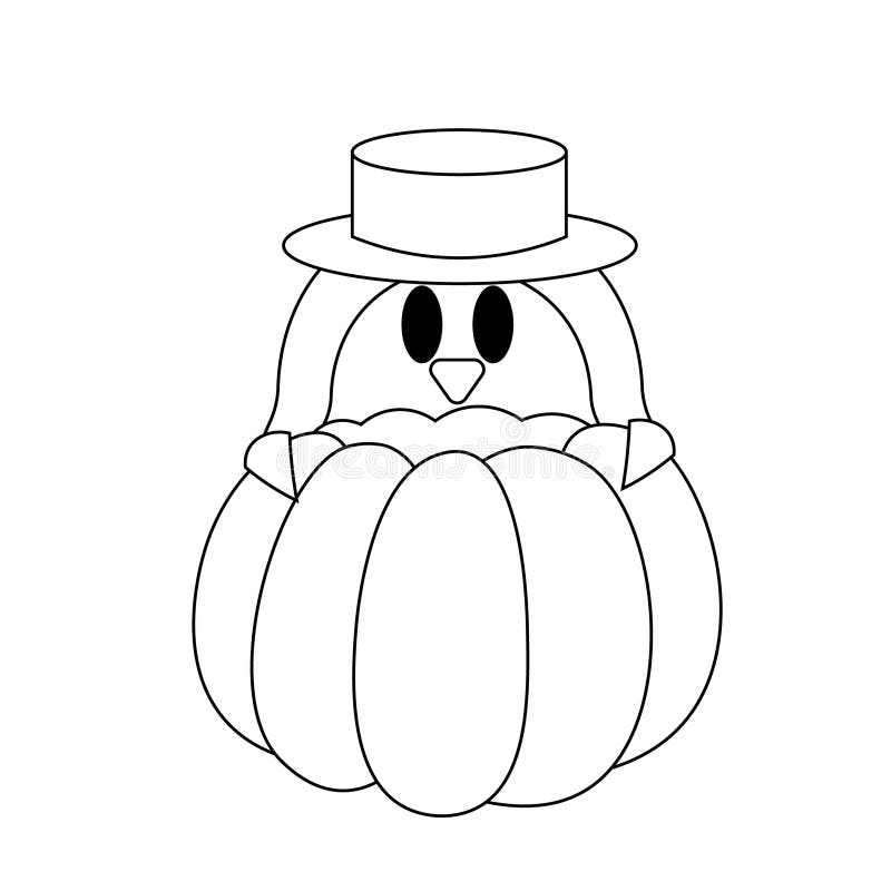 Penguin pumpkin stock illustrations â penguin pumpkin stock illustrations vectors clipart