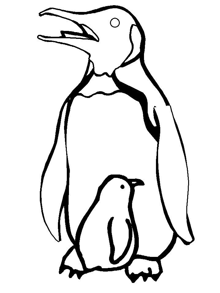 Free printable penguin coloring pages for kids