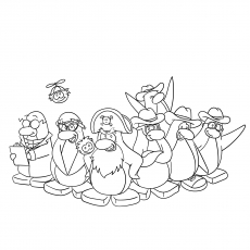 Penguin coloring pages