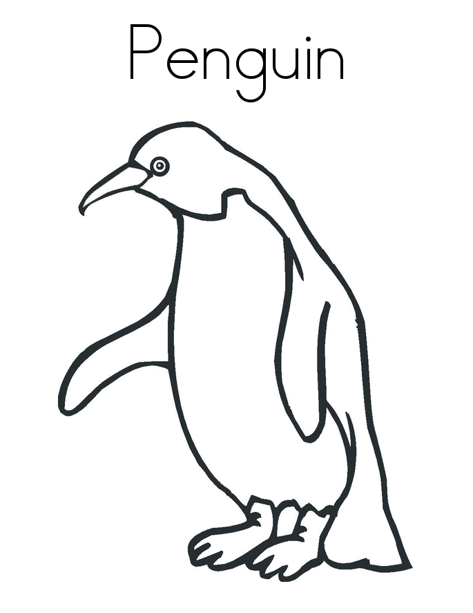 Free printable penguin coloring pages for kids