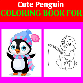Penguins coloring pages tpt