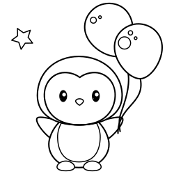 Penguin coloring pages