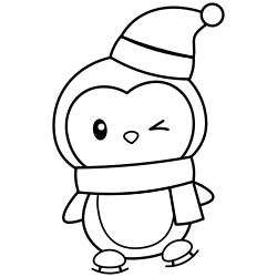 Penguin coloring pages