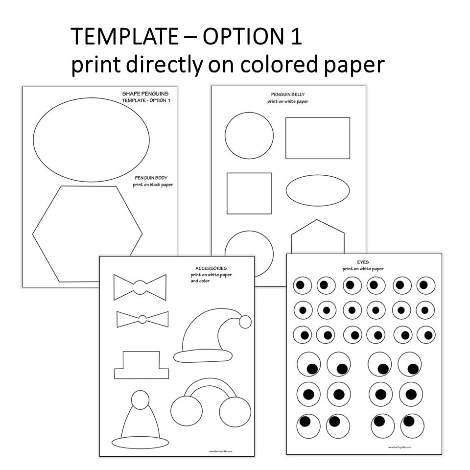 Shape penguin craft