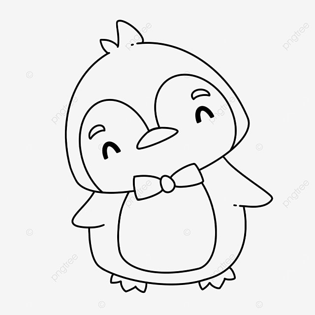 Bow tie penguin clipart black and white penguin drawing lip drawing tie drawing png transparent clipart image and psd file for free download