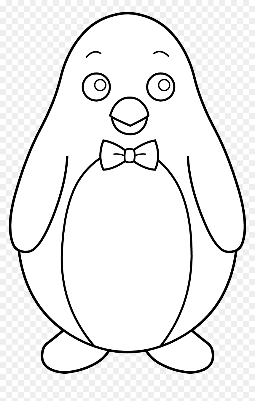 Colorable penguin with bow tie