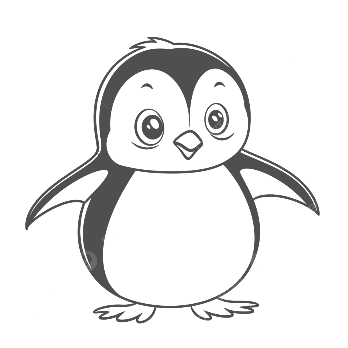 Penguin drawing png transparent images free download vector files