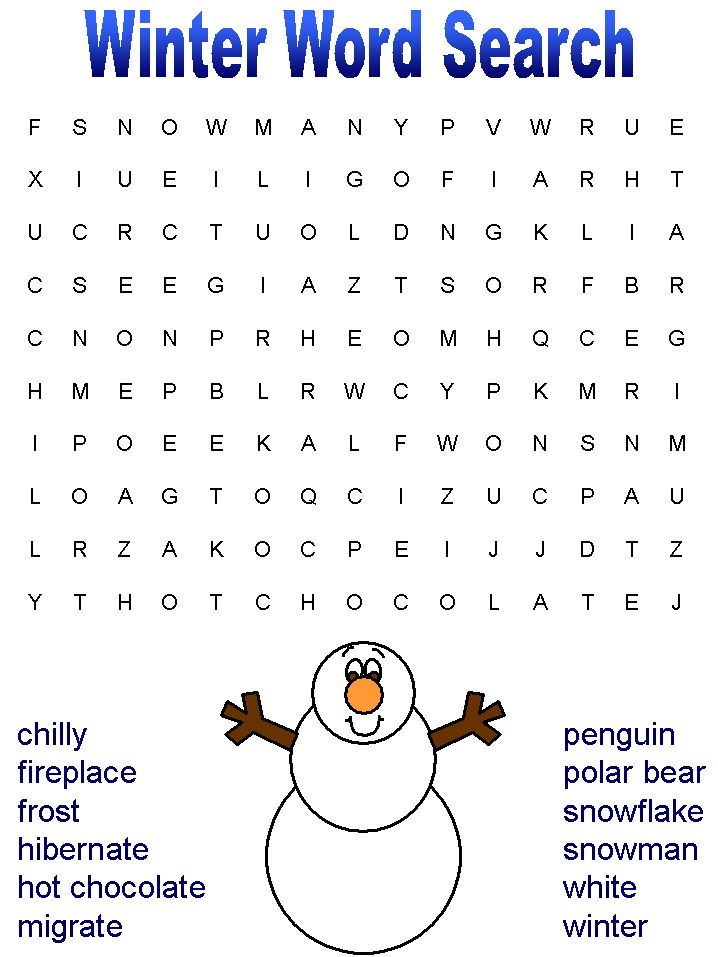 Easy word search for kids