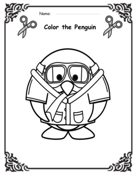 Penguins coloring pages kindness activities by practice to learn