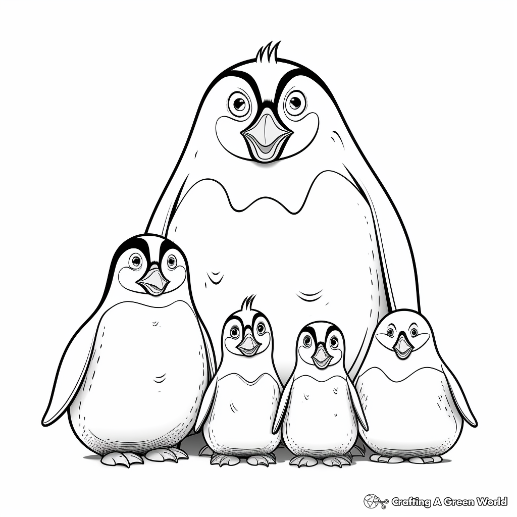 Penguin coloring pages
