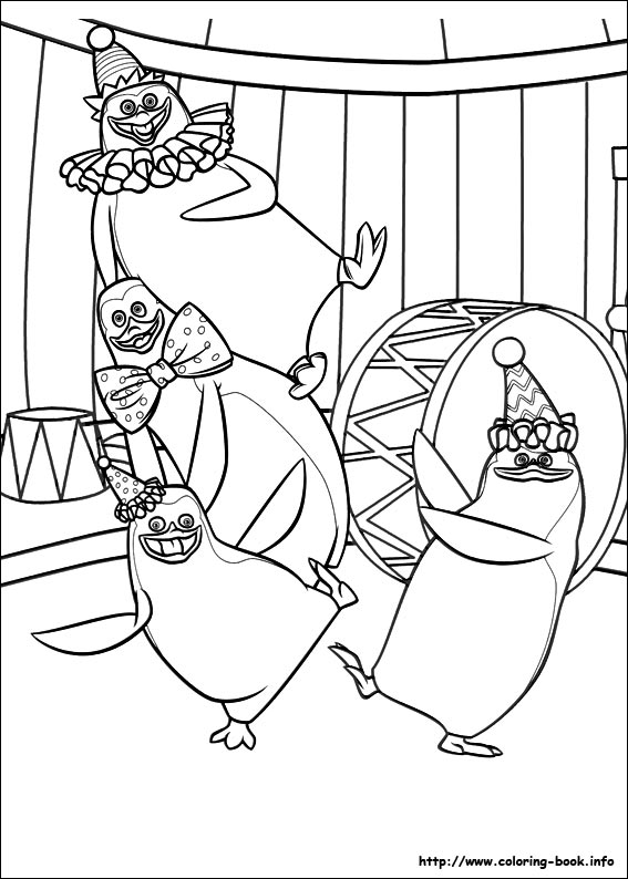 Madagascar coloring picture