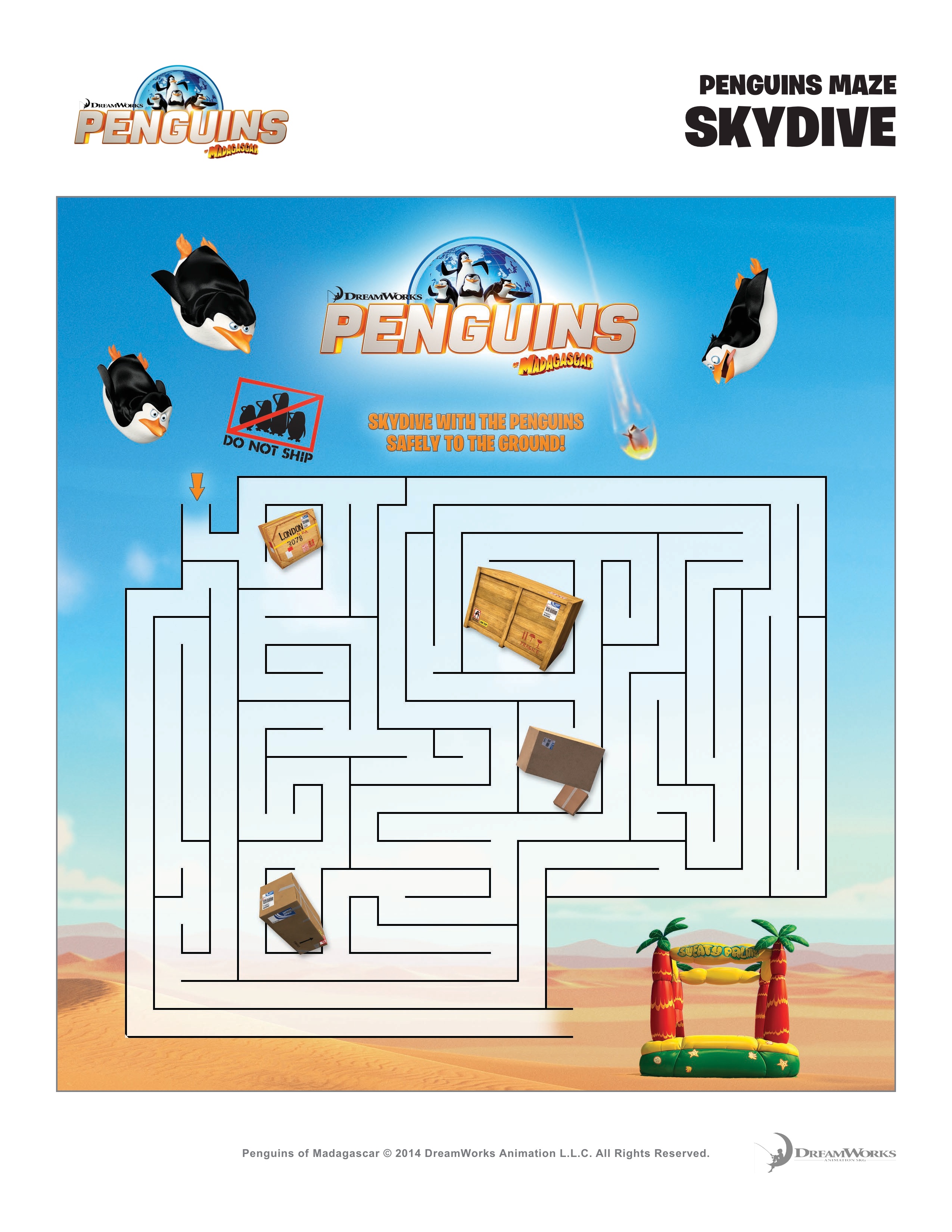 Penguins of madagascar activity sheets and coloring pages penguinsinsiders