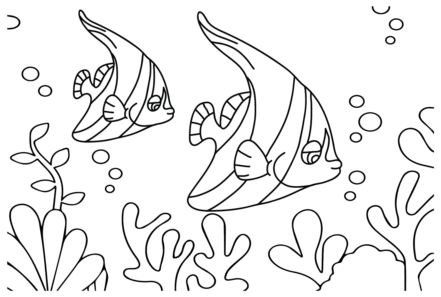 Pennant coralfish to color coloring page
