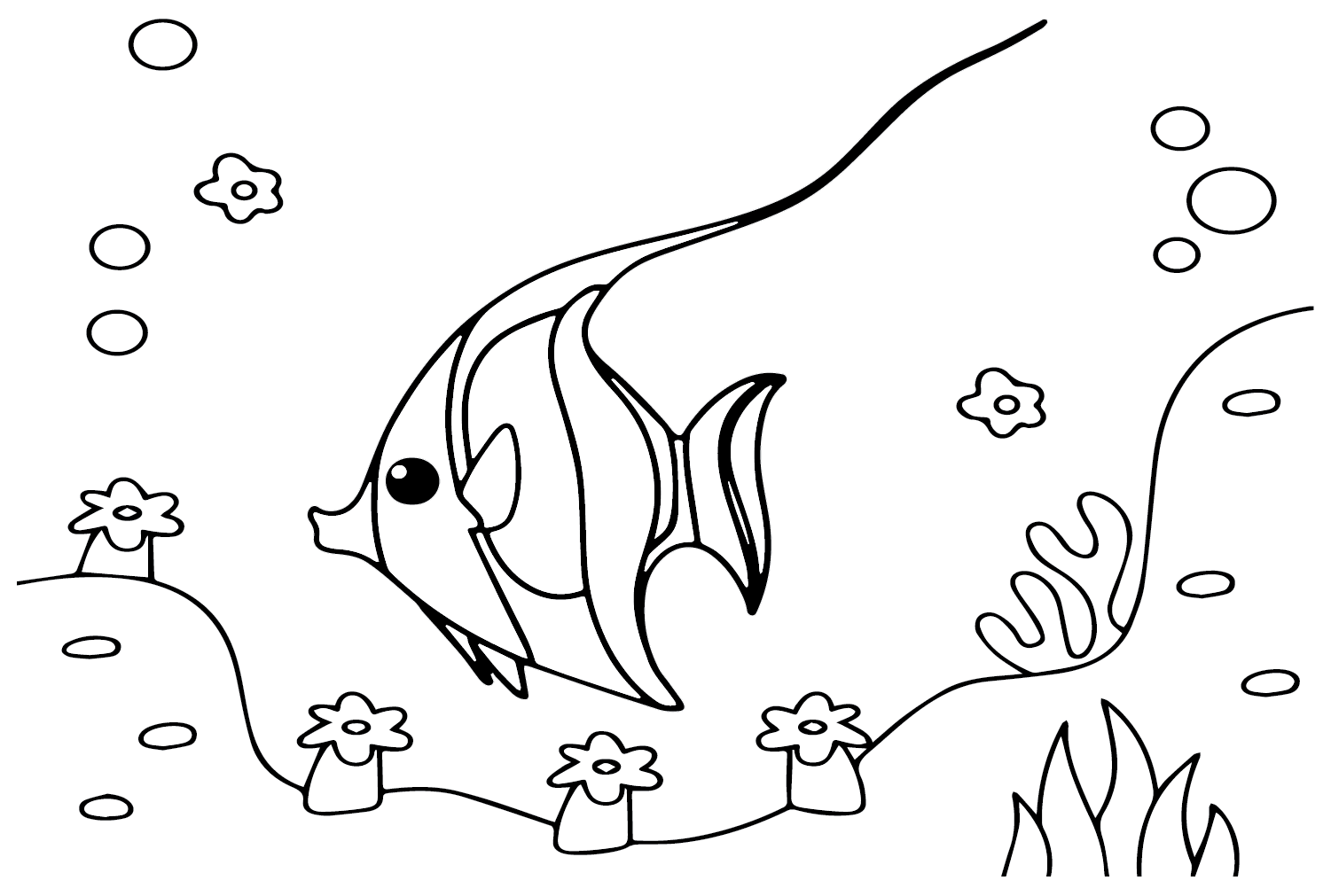 Free pennant coralfish coloring page