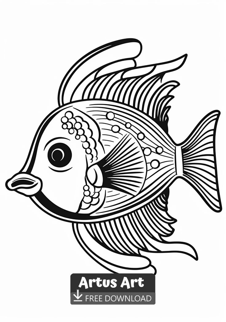 Pennant coralfish colorg page animal colorg pages colorg pages fish colorg page