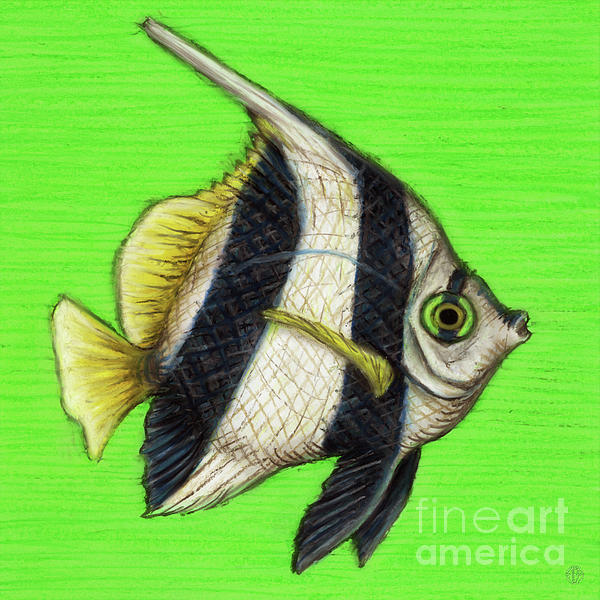 Pennant coralfish bath towel by amy e fraser