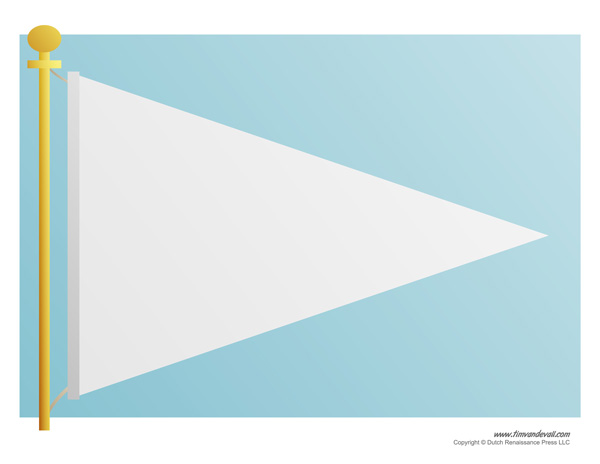 Printable pennant banner template triangle banner templates â tims printables