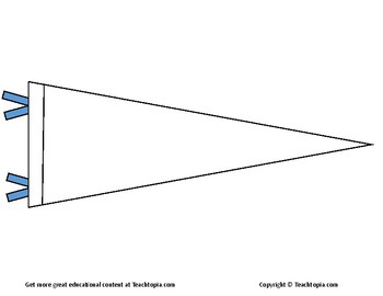 College pennant coloring page great for college planning career education
