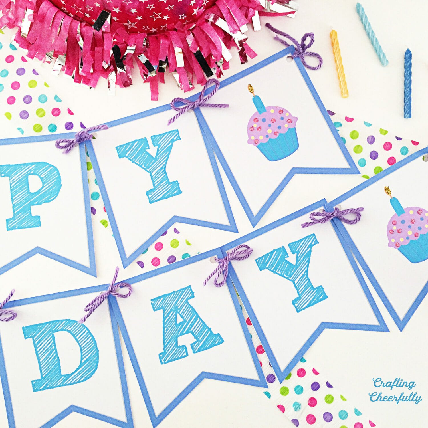 Free printable happy birthday banner