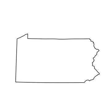 Pennsylvania map outline images â browse photos vectors and video