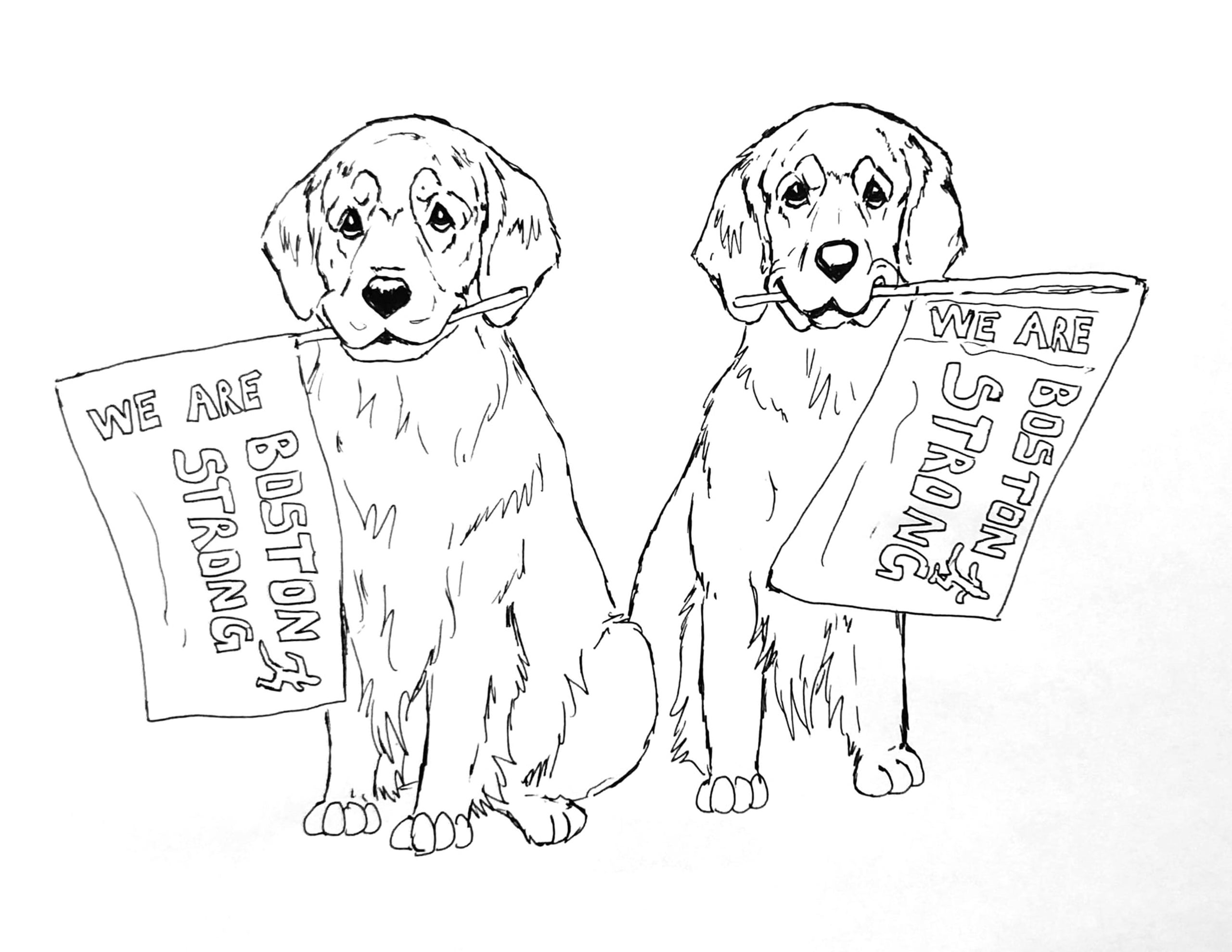 Spencer and penny coloring pages the henry studio print