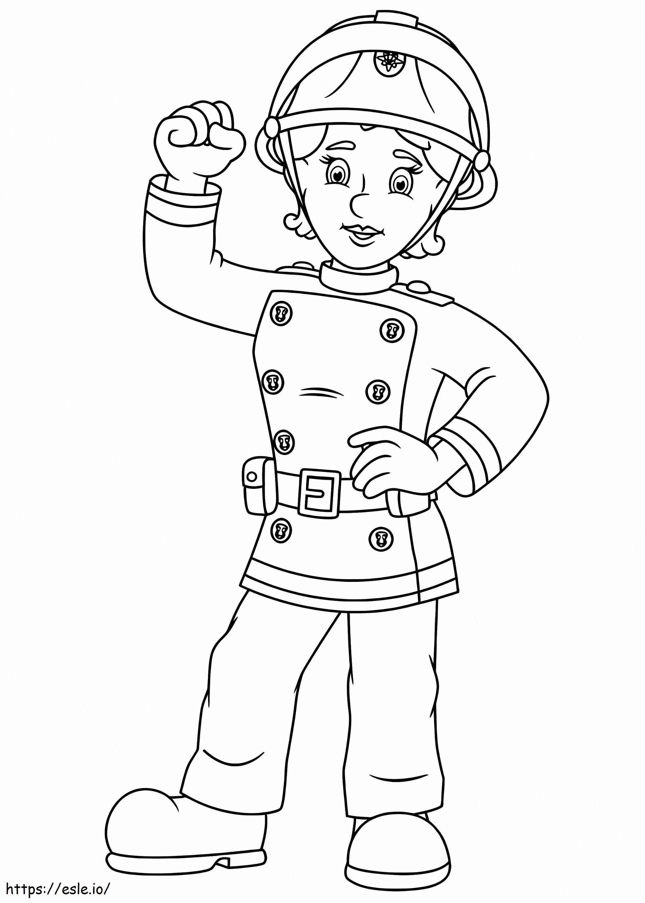 Fireman sam penny coloring page