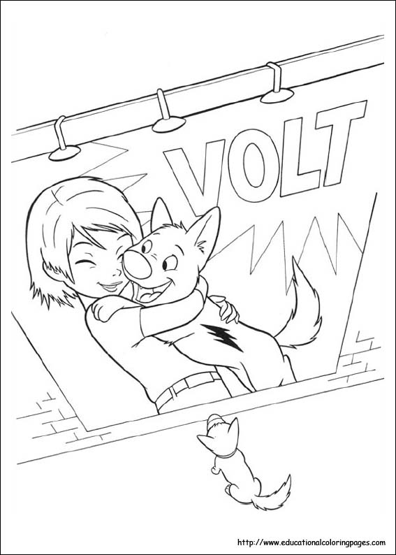 Bolt coloring pages