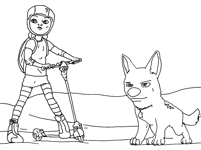 Bolt coloring pages