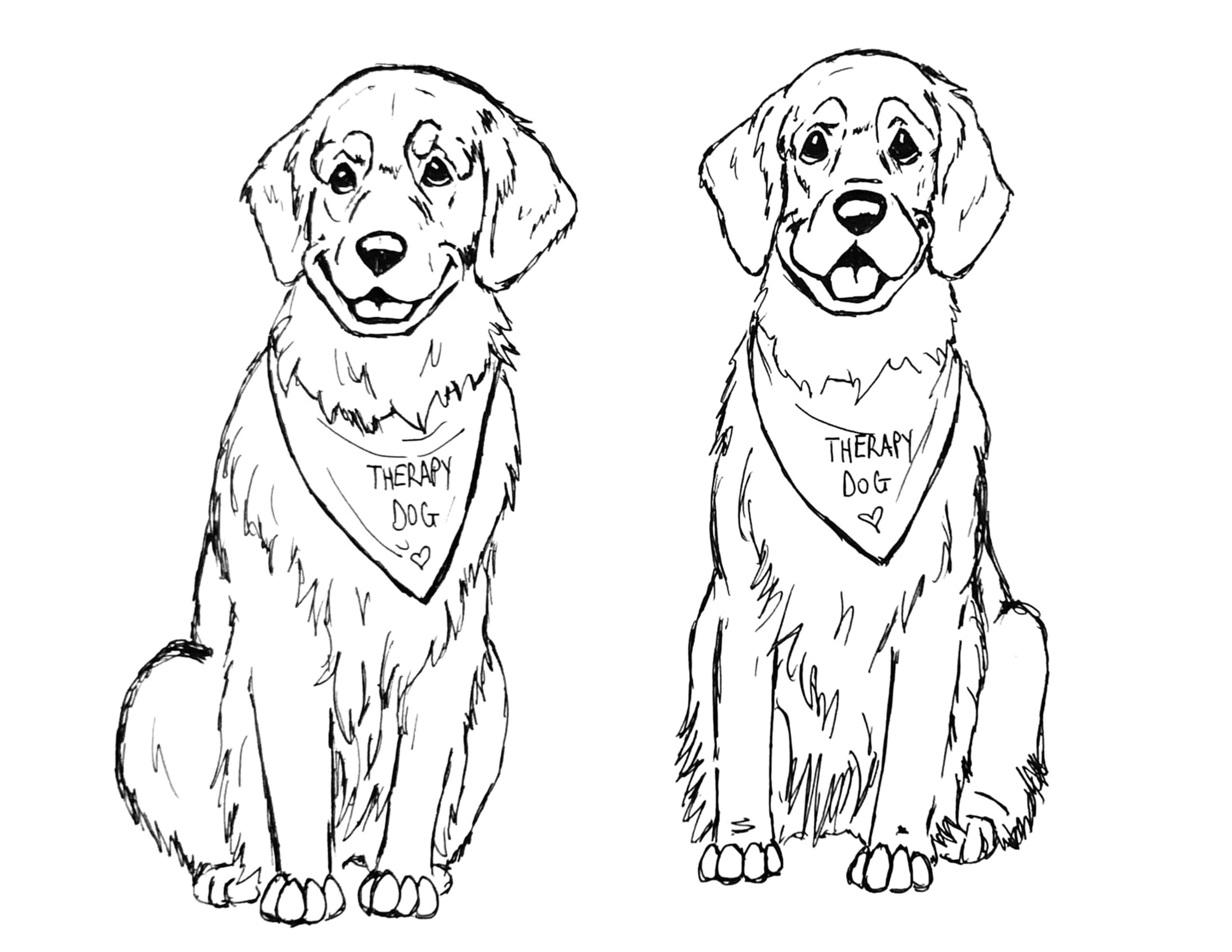 Spencer and penny coloring pages the henry studio print