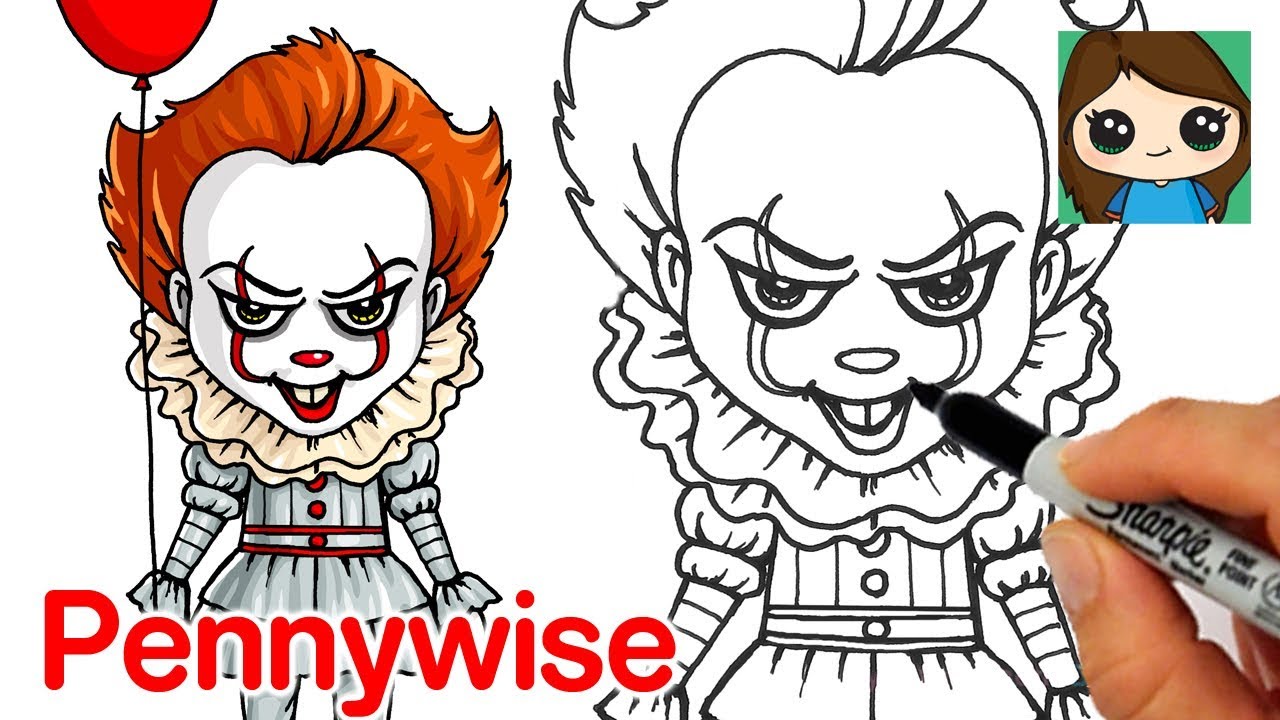 How to draw pennywise the clown it ovie