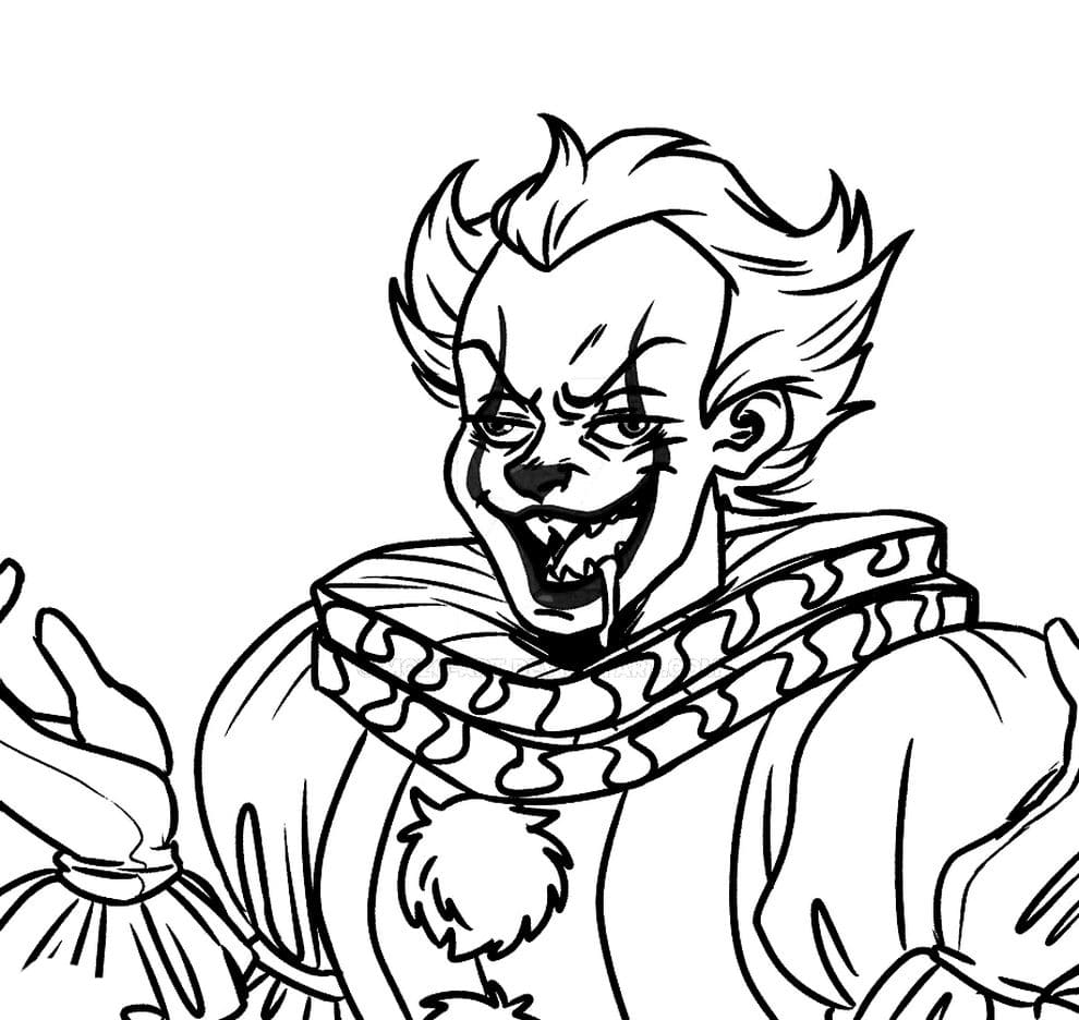 Pennywise coloring pages printable coloring pages