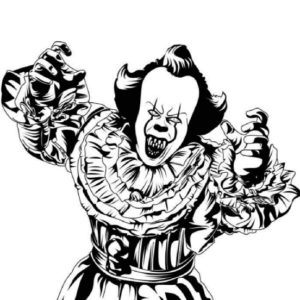 Pennywise coloring pages printable for free download