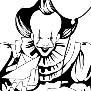 Pennywise coloring pages printable for free download