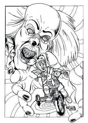 Pennywise coloring pages ideas with printable pdf