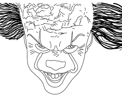 Pennywise drawing projects photos videos logos illustrations and branding