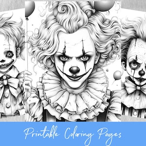 Clown coloring page