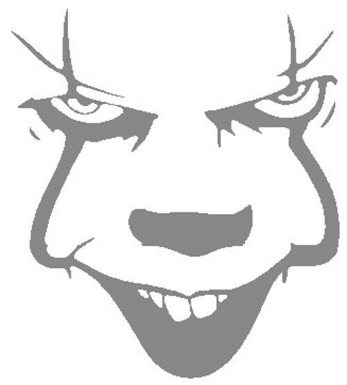 Clown pennywise it vinyl r window del sticker