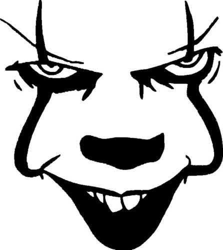 Pennywise horror diecut decal