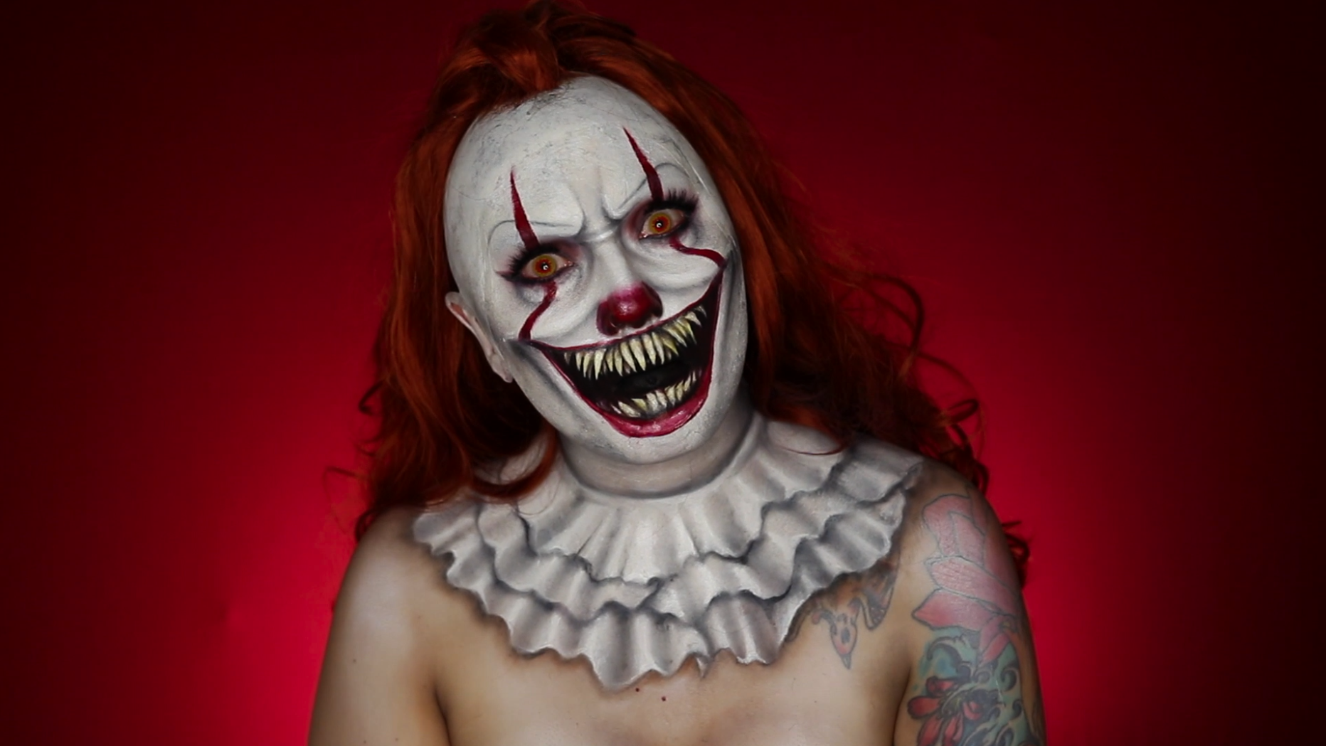 Pennywise the clown makeup tutorial